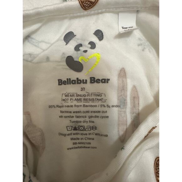 Bellabu Bear Unisex Vintage Holiday Kids Pajamas Size 3T - Picture 6 of 6